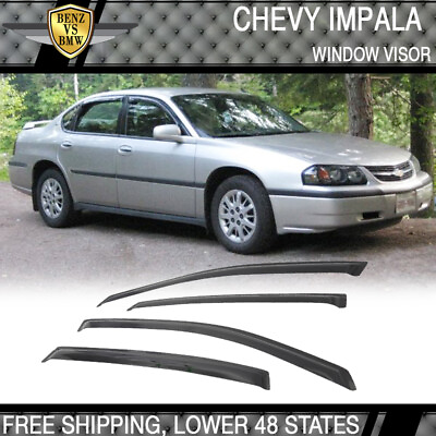 #ad Fits 00 05 Chevy Impala Sedan Window Visors Vnet Rain Guard 4PCS $27.99
