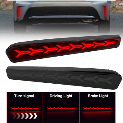 #ad 2 Set Rear Bumper LED Turn Signal Tail Brake Lights For Toyota Corolla 2020 2021 $25.98