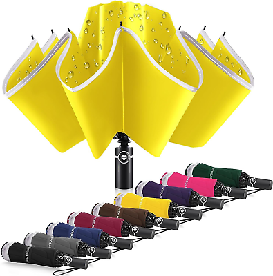 Bodyguard Inverted Umbrella Large Windproof Umbrellas for 54 IN A1 Yellow $48.17