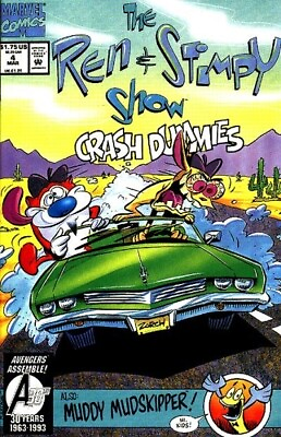 #ad The Ren amp; Stimpy Show 1992 #4 Direct Market VF. Stock Image $2.23