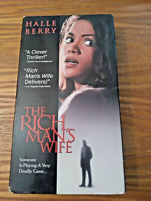 #ad The Rich Mans Wife VHS 1997 Halle Berry Pre Owned $4.28