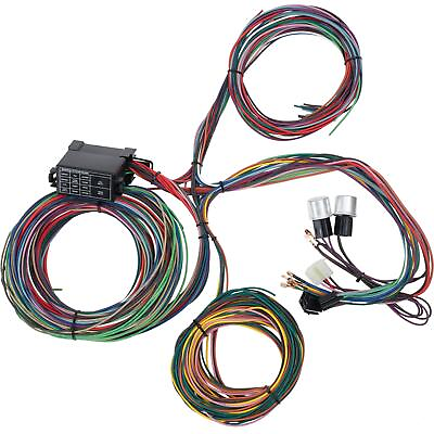#ad 12 Circuit Mini Fuse Universal Hot Rod Wiring Harness Kit $174.99