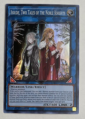 Yugioh Isolde Two Tales of the Noble Knights AMDE EN052 Super Rare 1st E $2.50