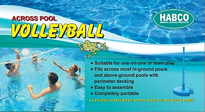 #ad Pool Volleyball Game Pool Fun Game Beach Backyard HABCO Across Volleyball AU $95.00