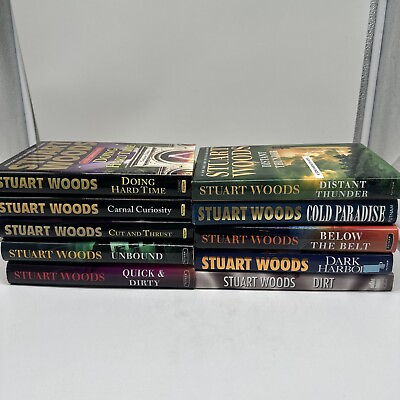 #ad Hardback Lot Of Stuart Woods Of Stone Barrington Series Books Preowned $16.98