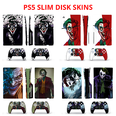 #ad PS5 Slim Disk Joker Bat Skin Sticker Decal Vinyl Wrap for Playstation 5 Slim $18.90