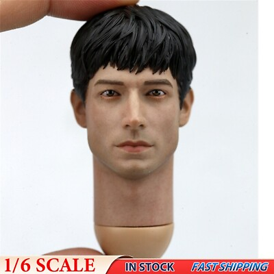 1 6 Grant Gustin Flash Male Man Head Sculpt F 12quot; Hot Toys Worldbox Body Figure $22.99