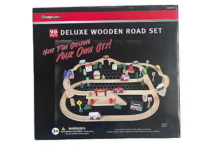 #ad Snap On Tools Deluxe Wooden Toy Road Set SSX21P140 $89.88