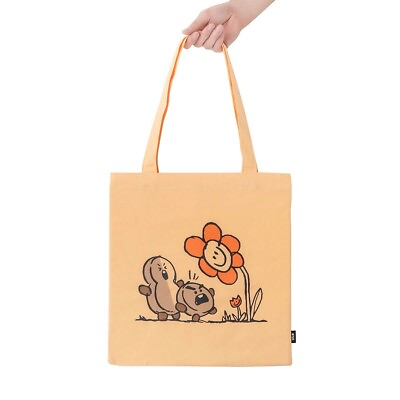 #ad BT21 Official Authentic SHOOKY Flower Eco Shoulder Tote Bag Birthday Xmas Gift $45.99