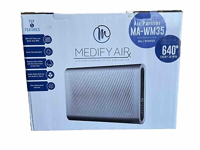 #ad #ad Medify Air MA 35 Air Purifier with H13 HEPA W NEW Filter WHITE open box $118.00