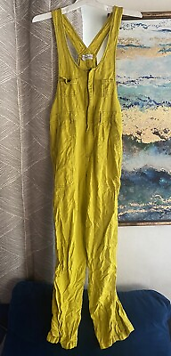 Urban Outfitters Women’s Jumpsuit Yellow Sleeveless Size Small $22.00