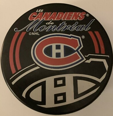 #ad Montreal Canadiens NHL INGLASCO shadow Logo Official HockeyPuck Made In Slovakia $14.60