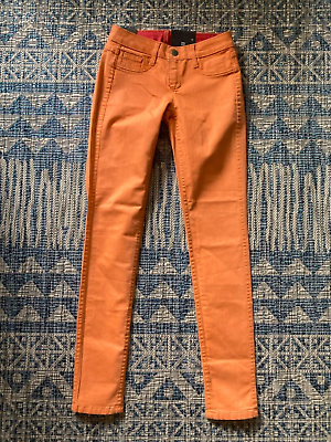 BLEULAB Reversible Detour Skinny Jeans Jeggings Orange Red Size 23 New AS IS $42.75