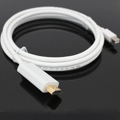 #ad Mini DisplayPort Thunderbolt to HDMI TV Adapter Cable for MacBook Pro 1.8M 6Ft $8.49