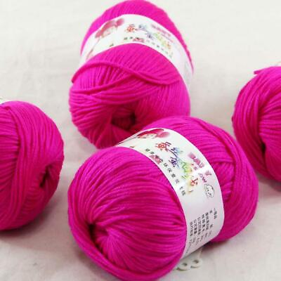 #ad Sale 4 SkeinsX50gr Soft Cashmere Silk Velvet Baby Hand Knitting Crochet Yarn 35 C $43.36