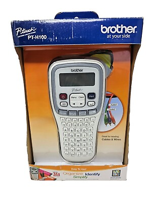 #ad Brother PT H100 P Touch Handheld Electronic Label Maker System $39.99