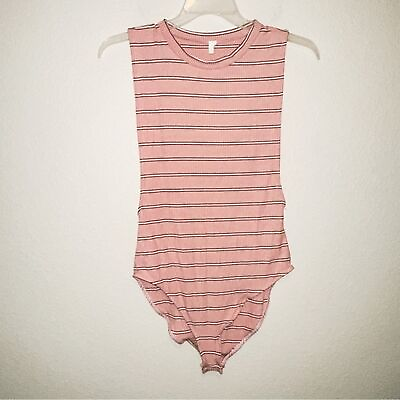 NWT Urban Outfitters Out from Under Pink Rose Bodysuit Size Large Soft Cozy $19.99