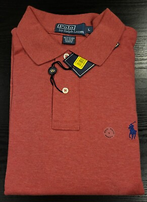 Vintage Ralph Lauren POLO Original Small Rider RED LARGE w Tags SEE PICS $60.00