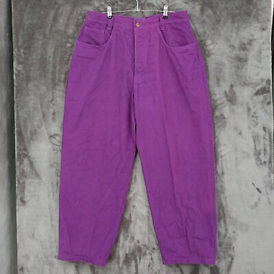 Get Used Classic Jeans Vtg 90s Hip Hop Purple Denim Button Fly Jeans 36*x30 $49.99