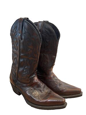 #ad #ad Laredo Hawk Snip Toe Cowboy Mens Brown Casual Boots 6862 $155 Retail $56.56