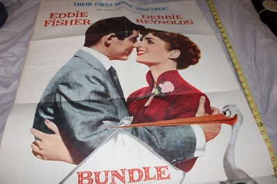 #ad 1956 Lobby Poster for Movie quot;Bundle of Joyquot; Debbie Reynolds Eddy Fisher $59.00