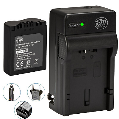 #ad BM CGA S006 Battery amp; Charger for Panasonic Lumix DMC FZ28FZ30FZ35FZ38FZ50 $18.99