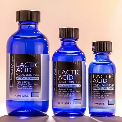 #ad Lactic Acid Skin Peel For Acne Wrinkles Melasma Age Spots 25% 40% 50% 90% $9.85