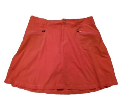 Title Nine Womens Swingtastic Pink Peach Athletic Skirt Skort UPF 50 Size 10 $24.50