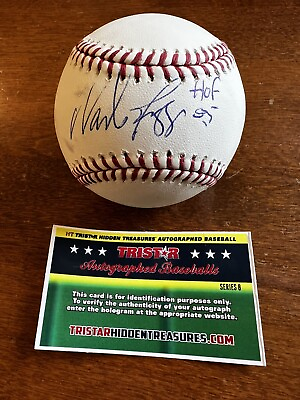 #ad WADE BOGGS SIGNED ROMLB BASEBALL “HOF 05” INSCRIPTION RED SOX TRISTAR AUTHENTIC $49.95