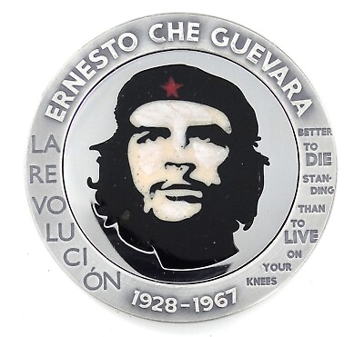 #ad 1 Oz Silver Coin 2023 Congo Ernesto Che Guevara Bernit Steel Handmade V2 $110.60