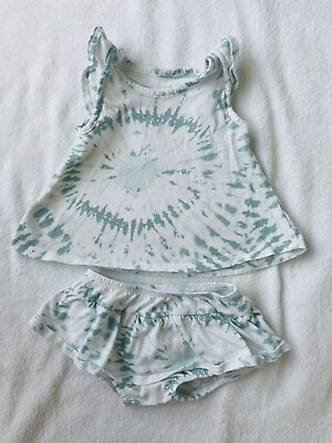 Cute Baby Girl Tie Dye Summer Outfit Tank And Bloomers Baby Clothing Outfits $10.00