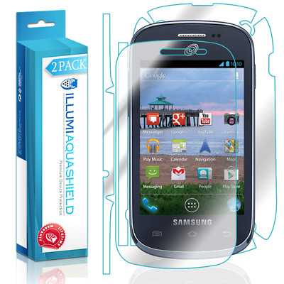 #ad 2x iLLumi AquaShield Screen Back Protector for Samsung Galaxy Discover Centura $18.84