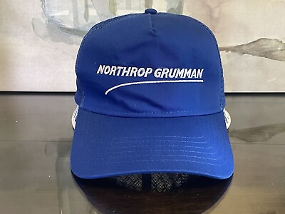 Northrop Grumman Trucker SnapBack Hat By Otto Blue With White Lettering $14.00