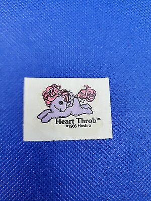 #ad Heart Throb Unused Flat Sticker Accessory Vintage G1 My Little Pony 1986 VG $14.99