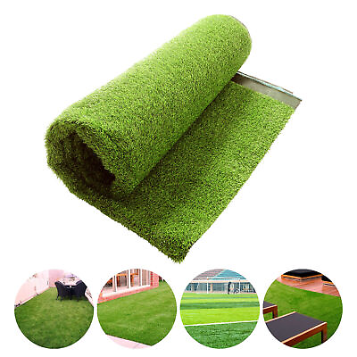 Artificial Grass Turf Fake Faux Grass Rug Astroturf for Garden Backyard Thick #ad $96.00