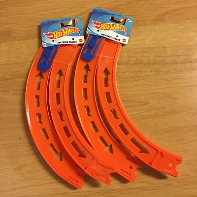 Genuine Hot Wheels Curve Track Pieces W Connectors 2 packs NEW Lot Of 2 $24.50