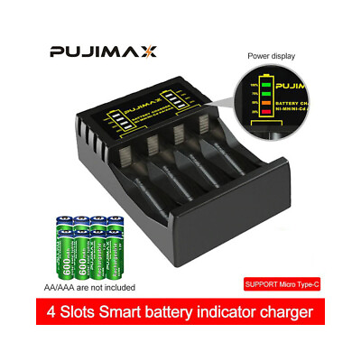 #ad FAST Intelligent Battery Charger for AA AAA Ni MH Ni Cd Rechargeable Batteries $9.99