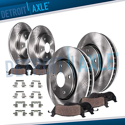 Front amp; Rear Disc Rotors Brake Pads for 2014 2015 2016 2017 2019 Nissan Altima $149.97