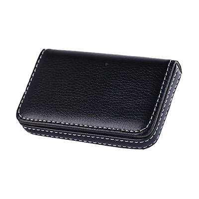 #ad PU Leather Business Card Holder Professional Pocket Wallet w Magnetic Closure $7.40