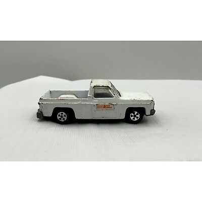 #ad Vintage ERTL Replica Chevrolet Fleetside Pickup Road Runner White Die Cast $7.99