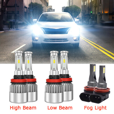 For 2007 2018 Nissan Altima Combo LED Headlight High Low Fog light bulbs Kit $33.91