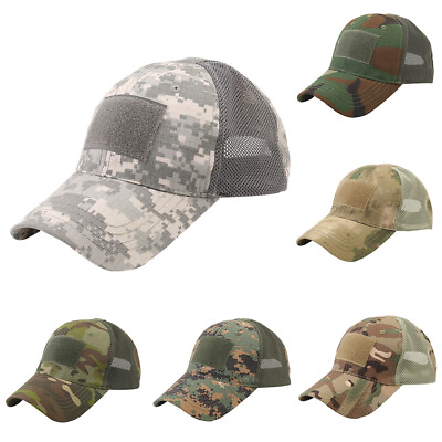 #ad Military Cap Tactical Army Cap Baseball Caps Camouflage Hat Army Hunting Cap $6.07