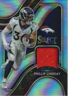 #ad 2020 Select Select Swatches Prizm #25 Phillip Lindsay Jersey 99 NM MT $8.00