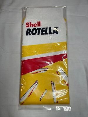 #ad Retro Shell Starship Promo Socks Shell Rotella Rare Promo Piece $9.99