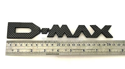 #ad BLACK Carbon LOGO REAR quot; D MAX quot; ISUZU RODEO D MAX DMAX V CROSS 4WD 2WD 2011 15 $12.44