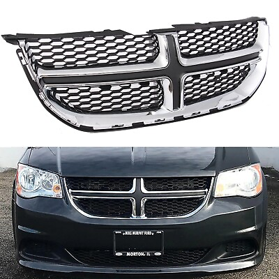 #ad Front Grille Grill Upper Bumper Fit For 2011 2020 Dodge Grand Caravan Chrome $54.99