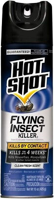 #ad Hot Shot Flying Insect Killer 15 Ounces Aerosol Clean Fresh Scent Best Price $8.40
