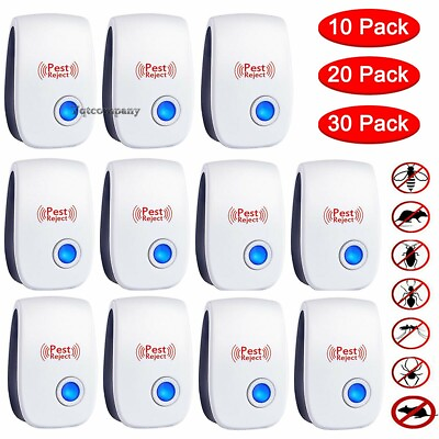 #ad Lot Ultrasonic Pest Reject Home Control Electronic Repellent Rat Mice Repeller $49.99
