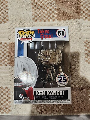Funko Tokyo Ghoul Ken Kaneki #61 Silver Chrome EXCLUSIVE VAULTED With Protector #ad $26.99