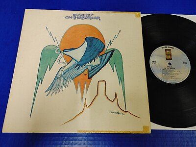 #ad Eagles On The Border 1974 Rock LP Asylum Textured Cover VG VINYL Record $14.99